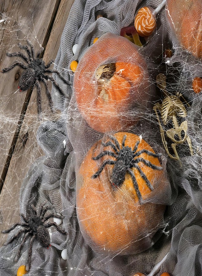 Lukinuo Realistic Fake Spiders 2pcs Plastic Spider Figures Tarantula Toys Figurines Spider Cake Toppers Halloween Prank Props Party Decoration - Image 3